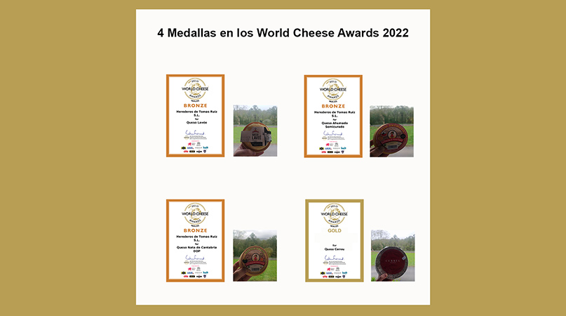 World Cheese Awards 2022 para la quesería de Cantabria La Pasiega de Peña Pelada.